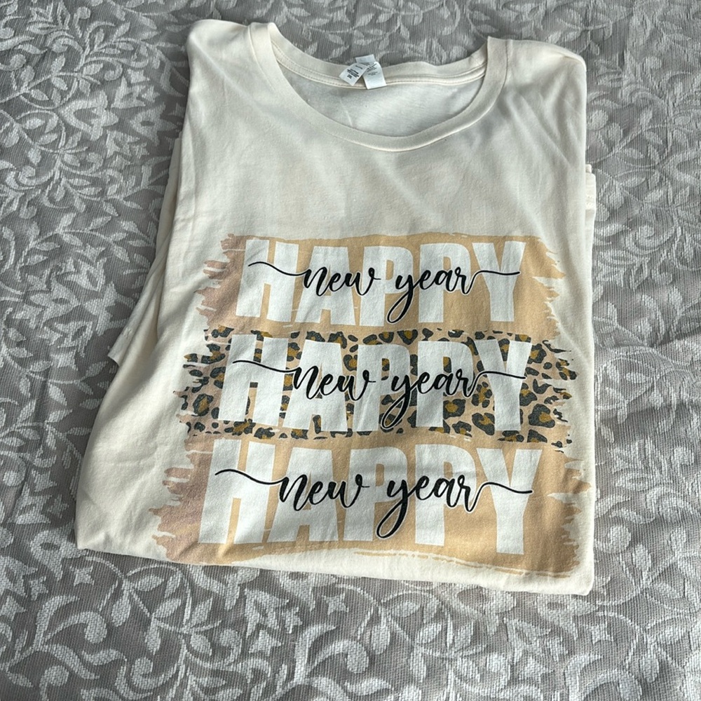 Womens happy new year t shirt